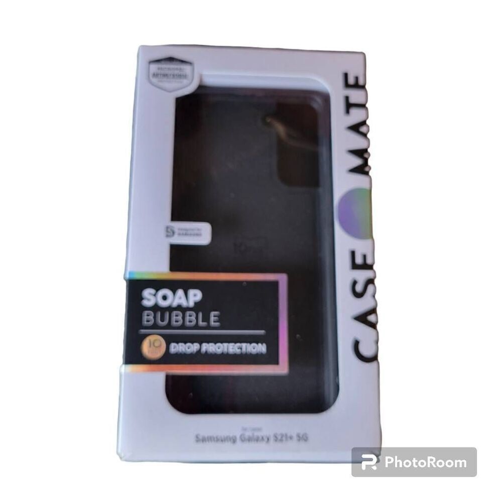 Case-Mate Soap Bubble Clear Case for Samsung Galaxy S21 + 5g Drop Protection New